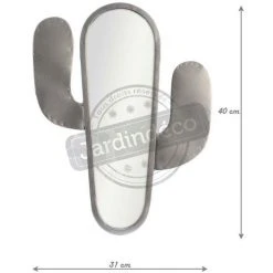 AMADEUS Miroir Cactus Argenté 40 Cm Argent - Argent -Miroir Soldes Boutique 9388865 3