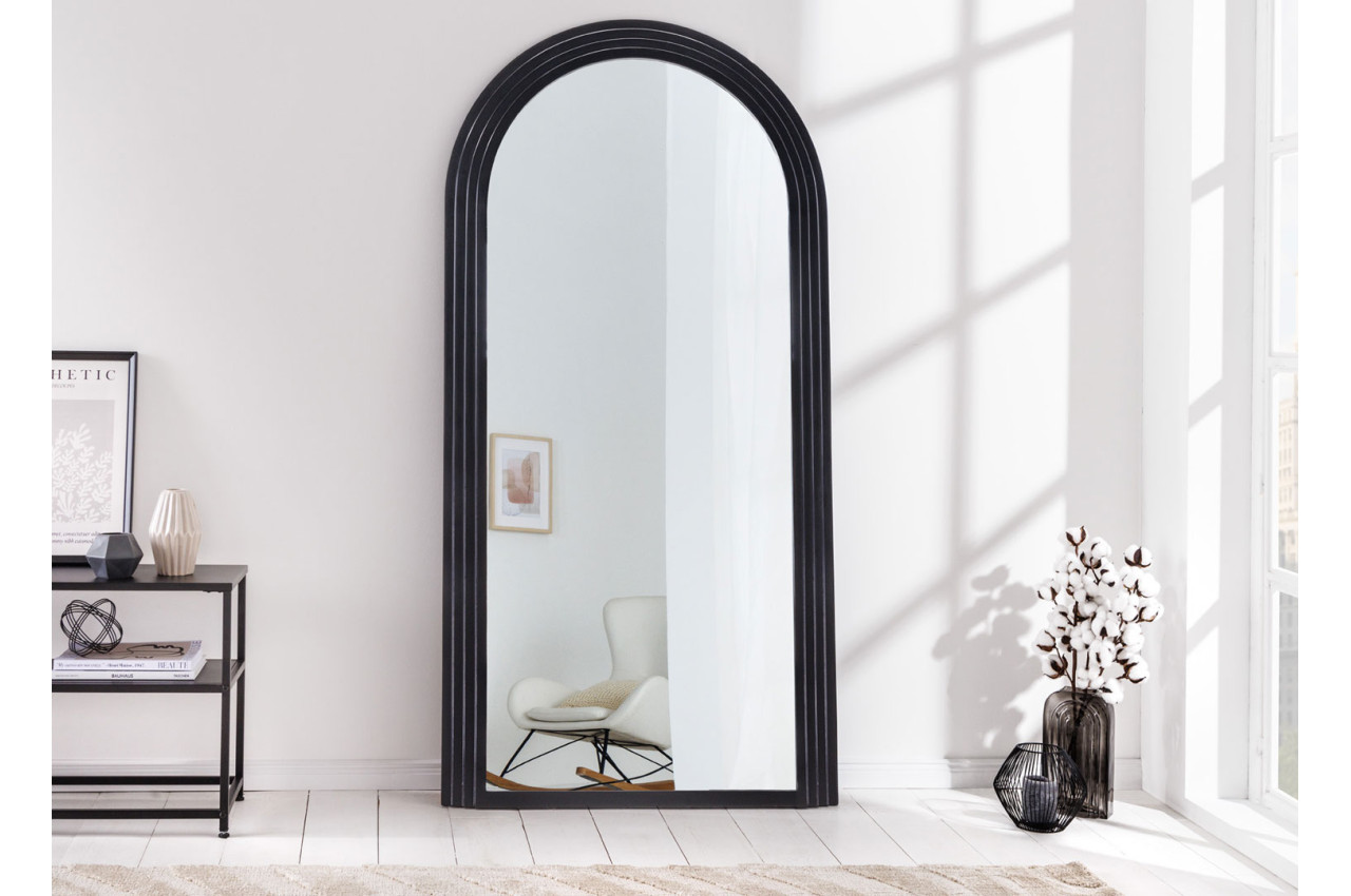 Miroir Soldes Boutique -Miroir Soldes Boutique miroir mural decoratif noir 160 cm